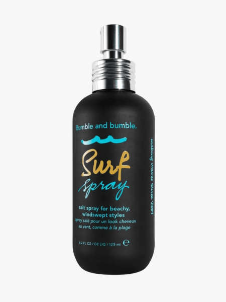 Bumble & Bumble Surf Spray in branded component on a light gray background