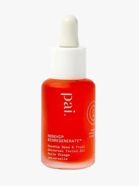 Pai Bioregenerate Rosehip Oil in branded component on a light gray background